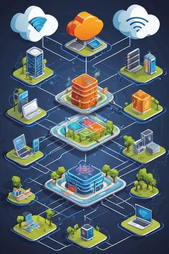 aws architecture diagrams, 3D illustration, cloud computing, virtual private cloud, ec2 instance, s3 bucket, lambda function, api gateway, relational database, nosql database, elastic beanstalk, elast