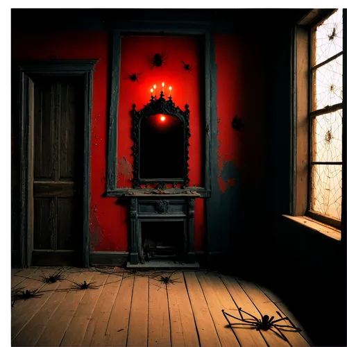 creepy doorway,abandoned room,room door,the threshold of the house,doll's house,the door,one room,the little girl's room,open door,the haunted house,doorway,haunted house,empty room,dark cabinetry,3d render,in the door,doll house,red paint,doctor's room,condemned,Conceptual Art,Fantasy,Fantasy 32