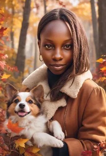 girl with dog,autumn background,fall animals,autumn photo session,autumn theme,monifa,Photography,Commercial