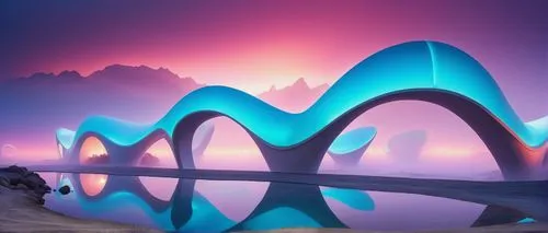 futuristic landscape,futuristic art museum,superadobe,futuroscope,futuristic architecture,3d fantasy,wavefront,goetheanum,fractal lights,planetariums,virtual landscape,universum,fractal environment,calatrava,3d background,lightwave,wonderlands,flumes,fantasy landscape,rainbow bridge,Photography,Documentary Photography,Documentary Photography 32