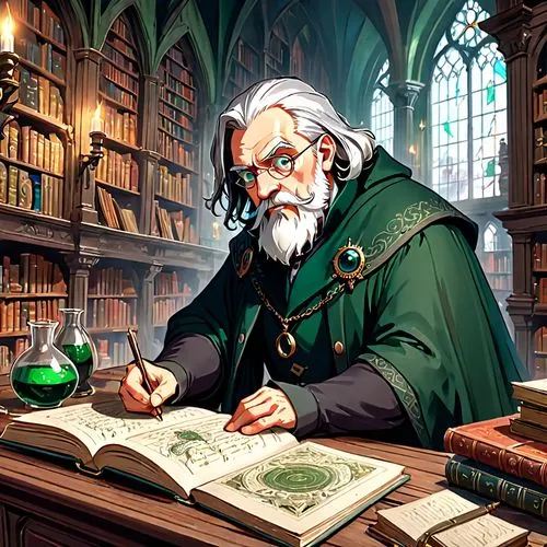 scholar,slytherin,magister,bibliographer,alchemist,scholarly,librarian,apothecary,professoriate,filch,professore,academician,tutor,academical,profesor,bibliophile,spellbook,alchemists,wizardly,game illustration,Anime,Anime,General