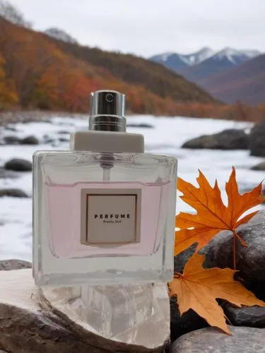 a bottle of perfume next to a leaf on a rock,laprairie,parfumerie,natural perfume,parfum,fragrance,colognes