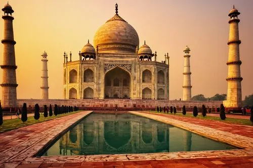 taj mahal sunset,tajmahal,taj mahal india,india,taj,agra,indien,shahjahan,taj machal,inde,indienne,indias,dehli,marble palace,indiamen,world heritage,benares,new delhi,maharajas,maharajah,Conceptual Art,Sci-Fi,Sci-Fi 21