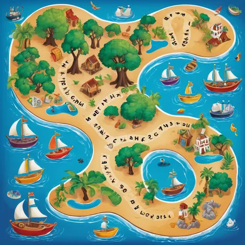 popeye village,monkey island,treasure map,islands,rainbow world map,artificial islands,kei islands,island chain,island poel,water courses,map icon,travel map,nautical clip art,java island,river course,polynesia,lavezzi isles,harbor area,geographic map,city map,Illustration,Abstract Fantasy,Abstract Fantasy 13