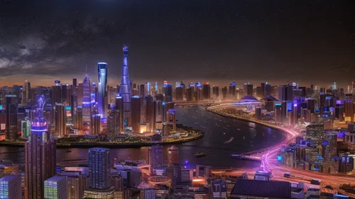 dubai,dubai marina,futuristic landscape,fantasy city,tallest hotel dubai,city at night,doha,city skyline,wallpaper dubai,city cities,metropolis,jumeirah,shanghai,urbanization,cityscape,dubai desert,united arab emirates,black city,shanghai disney,dubai creek