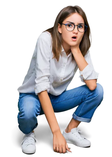 portrait background,with glasses,nabiullina,kids glasses,girl on a white background,girl sitting,jeans background,teen,benoist,kiernan,glasses,silver framed glasses,female model,skrillex,heinzmann,young model,smart look,luti,nerdy,ausra,Conceptual Art,Graffiti Art,Graffiti Art 06