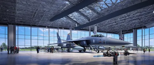 National Museum Of The US Air Force To Come Alive To Celebrate - Us air force museum,hangar,air space museum,futuristic art museum,supersonic aircraft,scott afb,northrop grumman,republic f-105 thunder