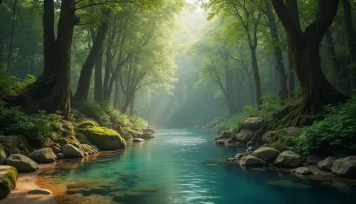 nature wallpaper,fairytale forest,germany forest,river landscape,green trees with water,green forest,foggy forest,tropical forest,nature background,underwater oasis,forest landscape,a river,fairy forest,jordan river,shaoming,mountain river,fantasy picture,mountain spring,verdant,holy forest,Photography,General,Realistic