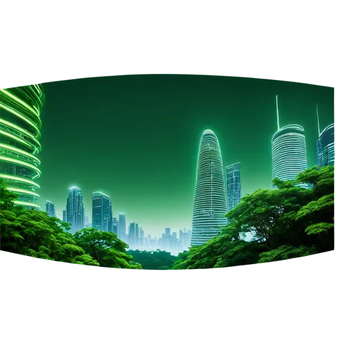 cybercity,terraformed,futuristic landscape,greeniaus,green wallpaper,patrol,cybertown,cartoon video game background,tiberium,greentech,cyberjaya,cyberport,megacorporation,green,background vector,terraforming,megacorporations,city skyline,green forest,arcology,Illustration,Realistic Fantasy,Realistic Fantasy 03