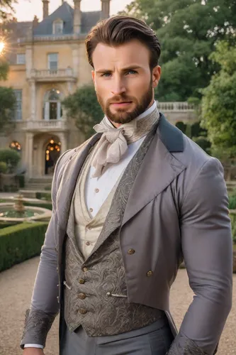 the victorian era,cravat,chris evans,victorian style,gentlemanly,french digital background,victorian,the groom,napoleon bonaparte,formal wear,male model,men clothes,vive la france,downton abbey,frock coat,groom,formal guy,aristocrat,sweater vest,man's fashion,Photography,Realistic