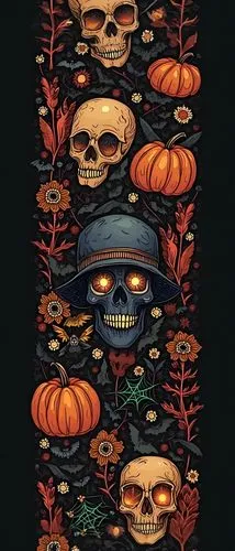 halloween illustration,halloween poster,halloween border,skull rowing,halloween wallpaper,halloween background