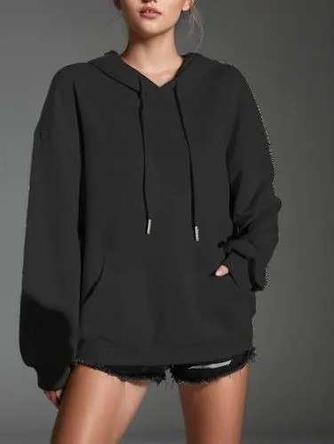 sweatshirt,hoodie,pulli,pullovers,jacket,sweatshirts,female model,windbreaker,puma,dkny,parka,versa,sportwear,hoodies,athleta,claudie,sportswear,black coat,tracksuit,pacsun,Female,Australians,Double Bun,Youth adult,L,Hoodie