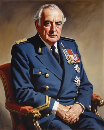 Colonel the Most Honourable the Marquess of Normanby, CBE, Honorary Colonel Commandant (1970–1982),salvador guillermo allende gossens,official portrait,admiral von tromp,colonel,cimarrón uruguayo,roma