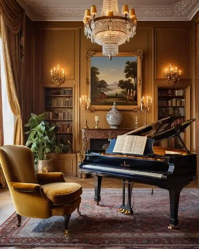 steinway,biedermeier,grand piano,steinways,fortepiano,boesendorfer,the piano,bosendorfer,bechstein,danish room,sitting room,gallimard,ritzau,piano books,great room,concerto for piano,piano,parlor,pianoforte,piano bar,Illustration,Retro,Retro 18