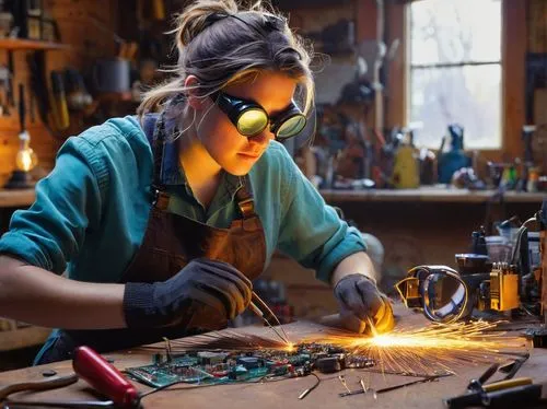 metalsmith,jewelry manufacturing,soldering iron,metalworking,gas welder,women in technology,woodworker,female worker,jewelry making,welder,craftsman,welders,woodworking,angle grinder,nest workshop,watchmaker,craftsmen,fire artist,vocational training,steelworker,Conceptual Art,Daily,Daily 25