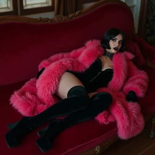 burlesque,fur,dita,sofa,tura satana,elvira