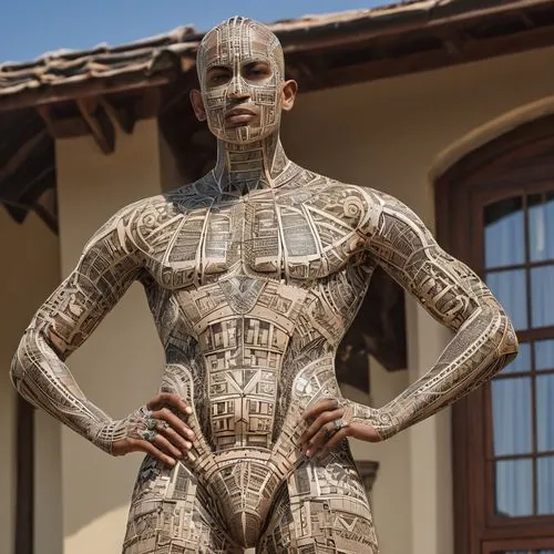 wooden mannequin,wooden man,steel man,artist's mannequin,kryten,ultraman,polykleitos,sagmeister,cyberman,steelman,groot super hero,wooden figure,a wax dummy,bodypaint,copperman,bertinelli,tinman,ultron,automaton,3d man,Photography,General,Realistic