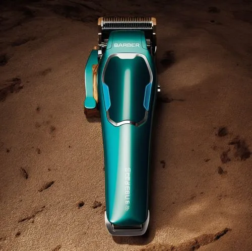 Barber Hair Clippers，Stylish appearance with a three-dimensional feel,the blade of a hairdryer laying on top of the sand,lambretta,hairdryer,the long-hair cutter,shavers,dustbuster,shaves,Photography,