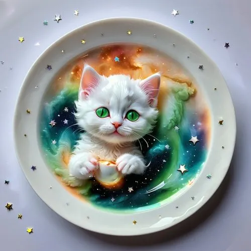 tea party cat,saucer,teacup,cat coffee,cat drinking tea,dishware,sweet dish,dinnerware,in the bowl,soup bowl,decorative plate,tableware,bowlful,saucers,white cat,cat vector,breakfast plate,friskies,latte art,in the dish,Conceptual Art,Sci-Fi,Sci-Fi 30