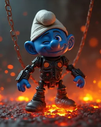 smurf figure,smurf,bohlander,garrison,smurray,skotnikov