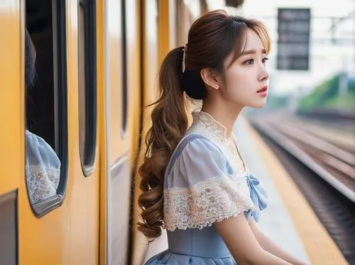 the girl at the station,korea subway,south korea subway,yanan,yunxiao,seowon,Photography,General,Natural