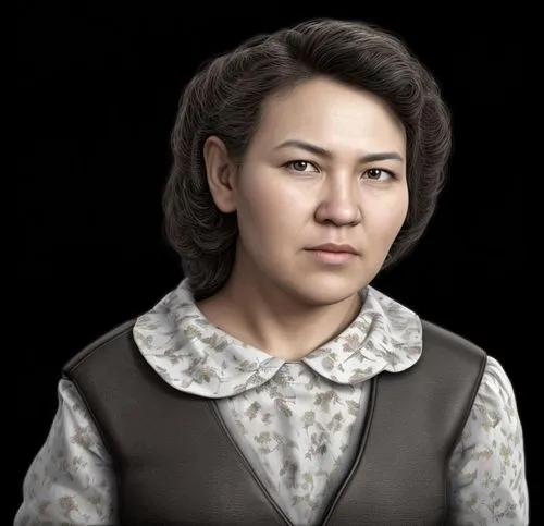 a very attractive woman posing for a portrait,namatbayeva,bukharbayeva,nazarbayeva,otunbayeva,krupskaya,soekarnoputri,Common,Common,Natural