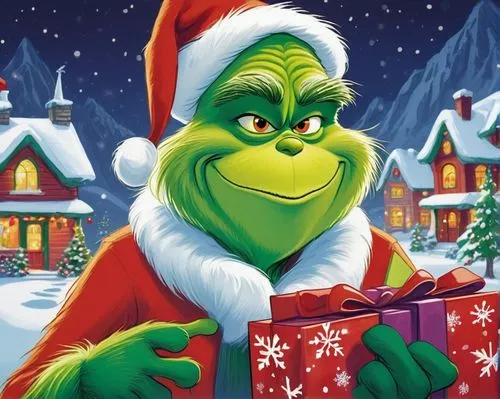 grinch,christmas messenger,christmas wallpaper,christmas movie,kermit the frog,christmas background,christmasbackground,christmas,christmas greetings,merry christmas,handing out christmas presents,merry xmas,merry christmas eve,christmas banner,children's christmas,christmas music,christmas greeting,scandia christmas,christmas cards,merry,Illustration,Black and White,Black and White 29