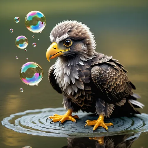 african fishing eagle,african fish eagle,feather on water,bird in bath,water bird,bald eagle,water fowl,mandarin duck water bird,american bald eagle,fish eagle,bubble blower,aquatic bird,diving bird,splashing,bath duck,sea eagle,fishing hawk,bird bath,water splashes,soap bubbles,Art,Artistic Painting,Artistic Painting 04