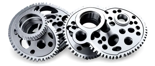 Metallic vector gears, interlocking mechanism, detailed teeth, silver chrome finish, mechanical structure, 3D rendering, low-angle shot, dramatic lighting, dark background, high-contrast composition, 