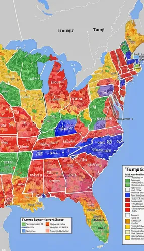 Trump Support By State Map.Since The Election Trump S Support Has Fallen In Every State Except,drainage basin,us map outline,western united states,american frontier,regions,territories,christianity,ge