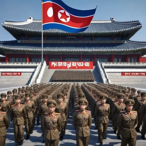 pyongyang,kim,republic of korea,korea,kimjongilia,victory day,kompyang,military organization,korean flag,imperialist,koreatea,korean history,theater of war,the military,2020,heroes ' square,red banner,the army,parade,sejong-ro,Conceptual Art,Fantasy,Fantasy 01