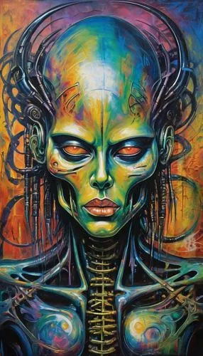 psytrance,giger,lateralus,heady,extraterrestrials,extraterrestrial,Conceptual Art,Oil color,Oil Color 20