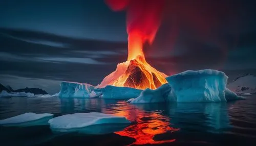 eruptive,active volcano,lava flow,erupting,eruption,gerlitz glacier,volcanic eruption,fire and water,eruptions,antarctic,volcanic activity,iceberg,volcanic,erupt,arctic antarctica,icebergs,antarctica,hydrothermal,magma,water glace,Photography,Artistic Photography,Artistic Photography 04