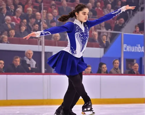 Daria Medvedeva struggling to make a difficult decision.,figure skating,women's short program,figure skater,yuzu,woman free skating,ice skating,figure skate,ice dancing,synchronized skating,danila bag