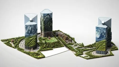 skyscrapers,3d rendering,skyscraper town,scale model,futuristic architecture,artificial islands,power towers,cube stilt houses,skyscraper,futuristic landscape,urban towers,metropolis,electric tower,monument protection,stalin skyscraper,city buildings,3d mockup,isometric,artificial island,towers,Common,Common,Natural