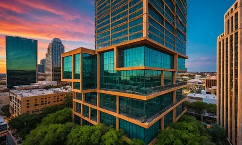 In the heart of San Antonio, Texas, a vibrant blend of architecture and steel combines with the enduring vibrancy of the cityscape. The stunning architecture stands tall and proud, a testament to the 