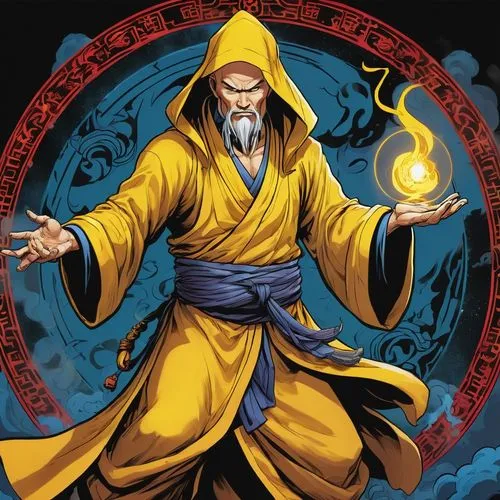 laozi,guangzhao,xiaojian,jinwei,yi sun sin,taoism,Illustration,American Style,American Style 13