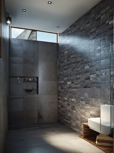 the interior of a large bathroom with modern fixtures,modern minimalist bathroom,luxury bathroom,bath room,bagno,natural stone,zumthor,bathroom,marazzi,travertine,interior modern design,ensuite,hammam