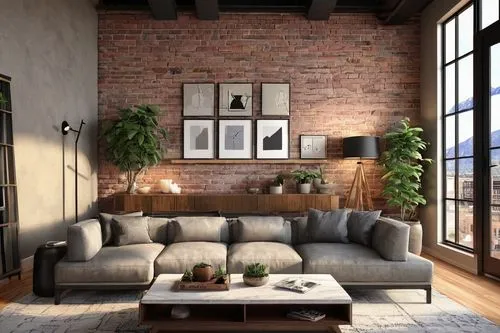 loft,apartment lounge,living room,livingroom,modern living room,lofts,modern decor,sitting room,contemporary decor,apartment,home interior,3d rendering,modern room,an apartment,interior decor,interior design,shared apartment,bonus room,interior decoration,sofas,Illustration,American Style,American Style 13