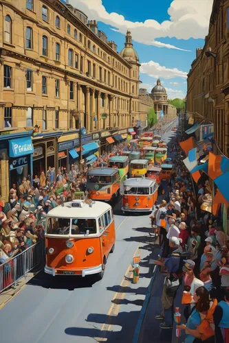 lovat lane,tram road,stirling town,edinburgh,newcastle upon tyne,traffic queue,otley,trolleybuses,townscape,alnwick,harrogate,street scene,waverley,quayside,street party,bus lane,pedestrian zone,roadworks,crowds,newcastle,Conceptual Art,Oil color,Oil Color 04