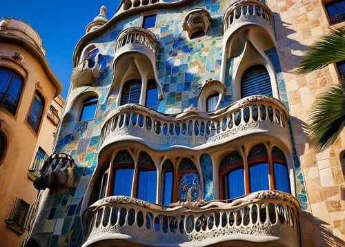 gaudi,guell,gaudi park,sevilla tower,menton,cesar tower,the palau de la música catalana,pedrera,sagrada familia,barcelone,park güell,hotel w barcelona,palma de mallorca,barcellona,barcelona,cinderella's castle,casa fuster hotel,fairy tale castle,spiral staircase,venetian hotel,Illustration,Black and White,Black and White 06