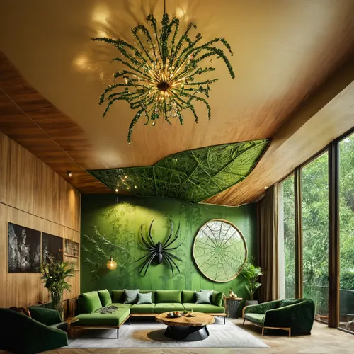 interior modern design,green living,modern decor,modern living room,interior design,contemporary decor,bamboo curtain,living room,intensely green hornbeam wallpaper,interior decoration,sitting room,li