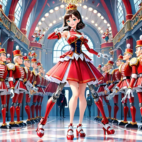 nutcracker,decorative nutcracker,queen of hearts,kantai collection sailor,anime japanese clothing,majorette (dancer),anime 3d,christmas dolls,the japanese doll,marionette,doll's festival,melody,japanese idol,sailor,kotobukiya,doll kitchen,anime cartoon,coca-cola light sango,euphonium,alice,Anime,Anime,General