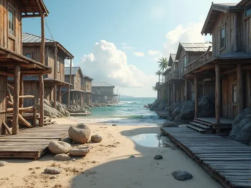 cryengine,jamestown,seaside country,fishing village,seaside resort,beach scenery,uncharted,seaside view,seahaven,shorefront,jamestowne,beachfront,lumbago,boardinghouses,south pacific,wooden houses,seaside,tropico,tanoa,shoreline,Photography,General,Realistic