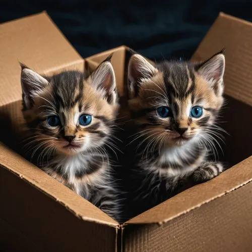 kittens,baby cats,boxes,shipping box,cardboard boxes,carton boxes,packages,cardboard box,cat supply,special delivery,little box,small to medium-sized cats,two cats,package delivery,box,packing materials,box of chocolate,litter box,parcels,parcel delivery,Photography,General,Natural