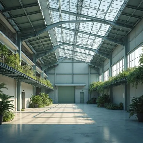 atriums,conservatory,wintergarden,atrium,factory hall,glyptotek