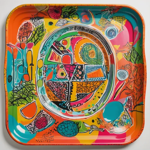 wall plate,decorative plate,serving tray,salad plate,art soap,hamburger plate,petri dish,glass painting,dinner tray,tea tin,trivet,ceramic hob,lunchbox,breakfast plate,fruit plate,casserole dish,chopping board,cd case,wooden plate,platter,Conceptual Art,Graffiti Art,Graffiti Art 10