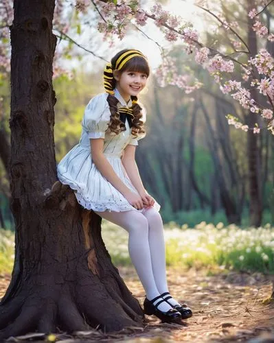 nanako,little girl fairy,girl with tree,ballerina in the woods,anime japanese clothing,hanami,japanese doll,spring greeting,japanese kawaii,fairy tale character,spring in japan,touhou,cardcaptor,girl in flowers,alice in wonderland,pamyu,the japanese doll,storybook character,tomoyo,flower fairy,Art,Classical Oil Painting,Classical Oil Painting 25