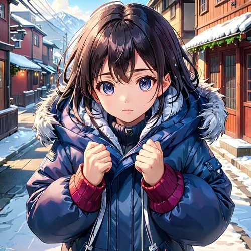 kumiko,suzumiya,uzuki,winter background,megumi,winter clothes,Anime,Anime,General