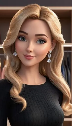 barbie,female doll,elsa,fashion doll,doll's facial features,anastasiadis,Unique,3D,3D Character